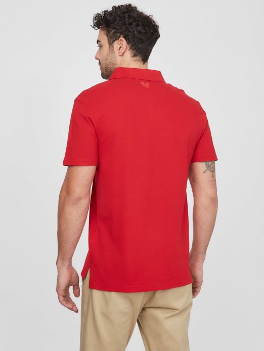 Guess Shopping Rugby Red Keith Polo