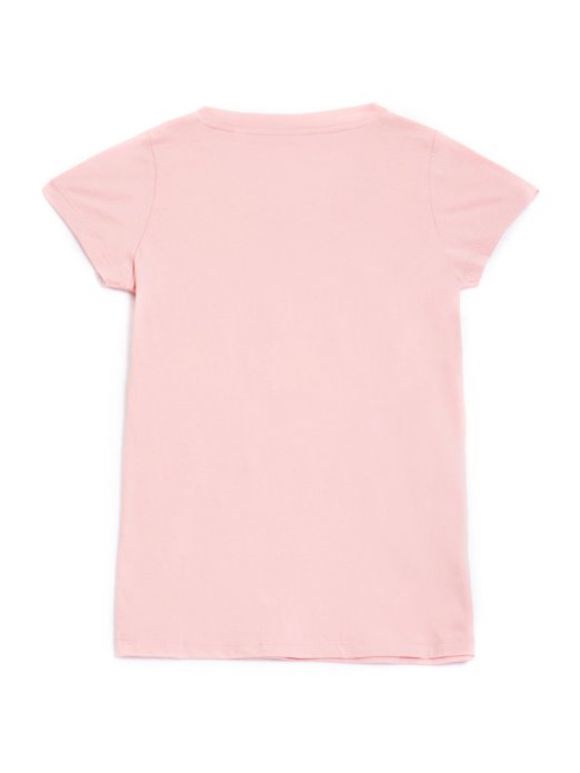 Guess Shopping Ružičasta Beatrix Majica S Logotipom Sa šljokicama (7-16)