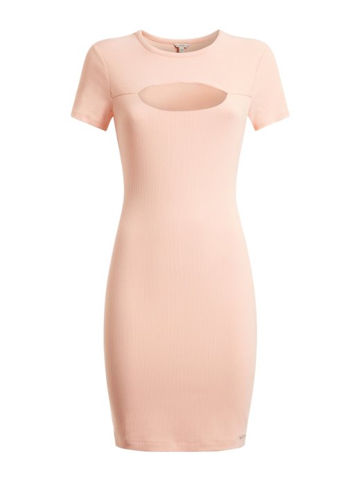 Guess Shopping Ružičasta Haljina S Izrezima