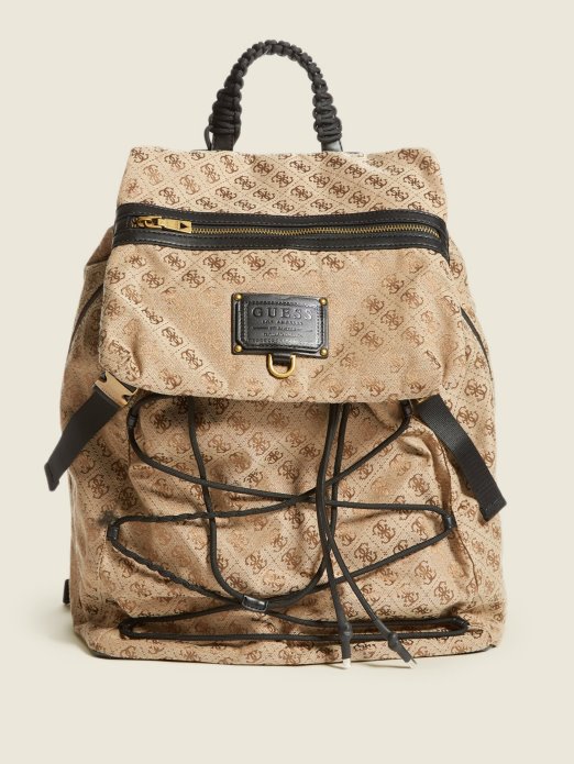 Guess Shopping Salameda 4g Logo Ruksak Smeđa