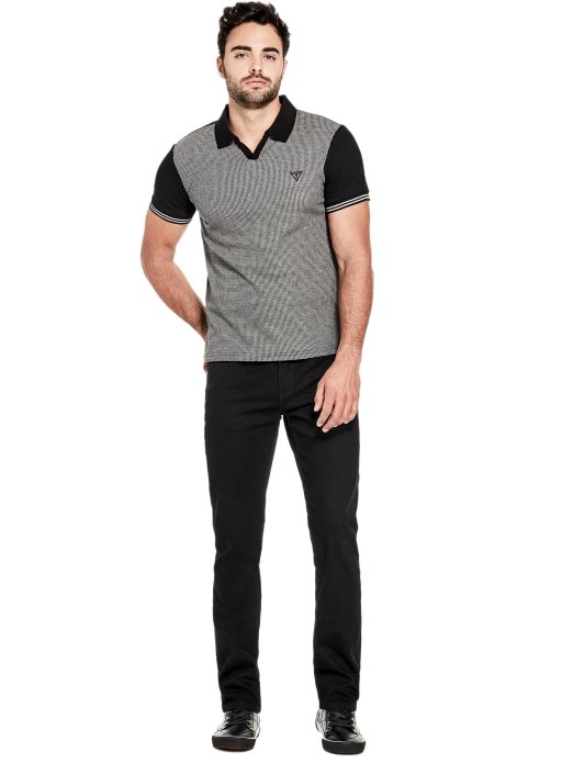 Guess Shopping Scotch Rastezljive Uske Traperice Crne Boje