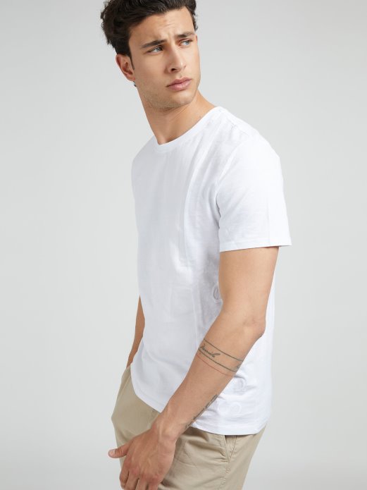 Guess Shopping Side Logo T-shirt Bijela