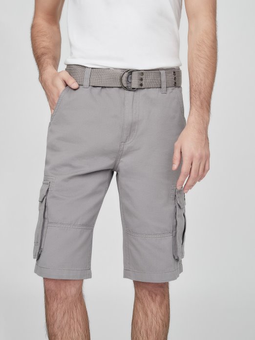 Guess Shopping Sivi Magnet Karl Kargo Kratke Hlače