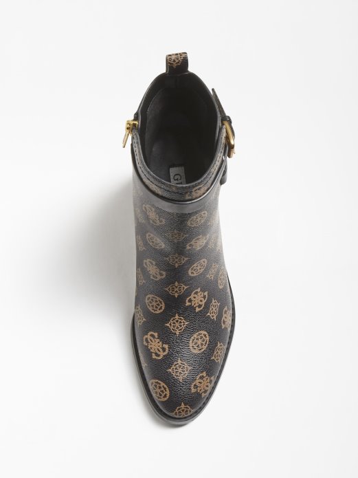 Guess Shopping Smeđa Kalili 4g čizma S Logotipom Božura