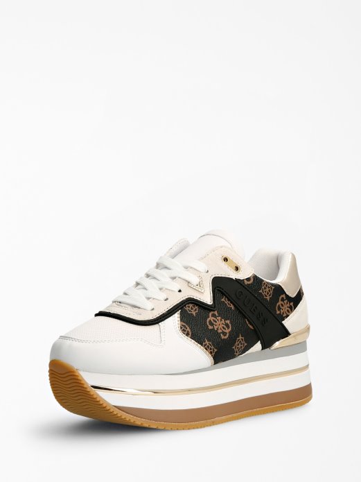 Guess Shopping Smeđa Multi Harinna Logo Tenisica Za Trčanje