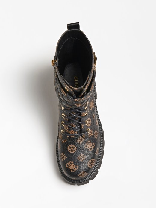 Guess Shopping Smeđa Serija 4g Božur Logo Borbena čizma