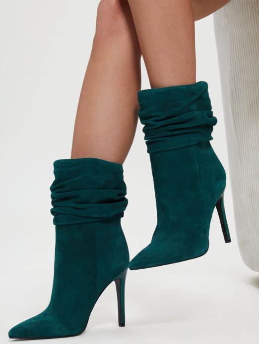 Guess Shopping Srednje Zelena 310 čizma Za Spuštanje Od Brušene Kože