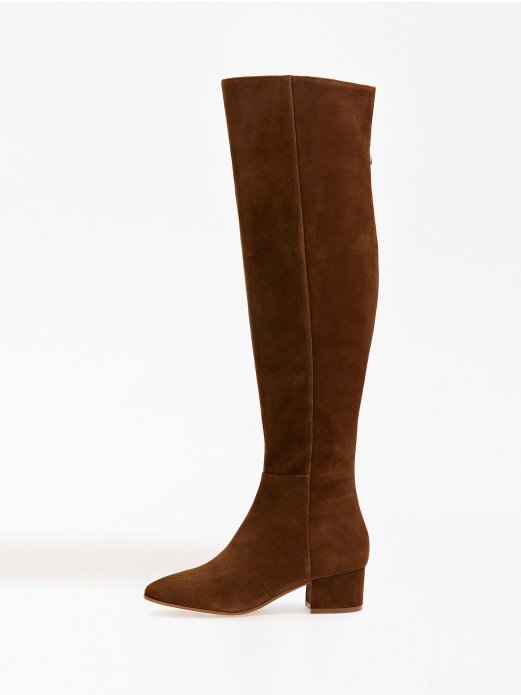 Guess Shopping Suede Sacha Visoke čizme Bež