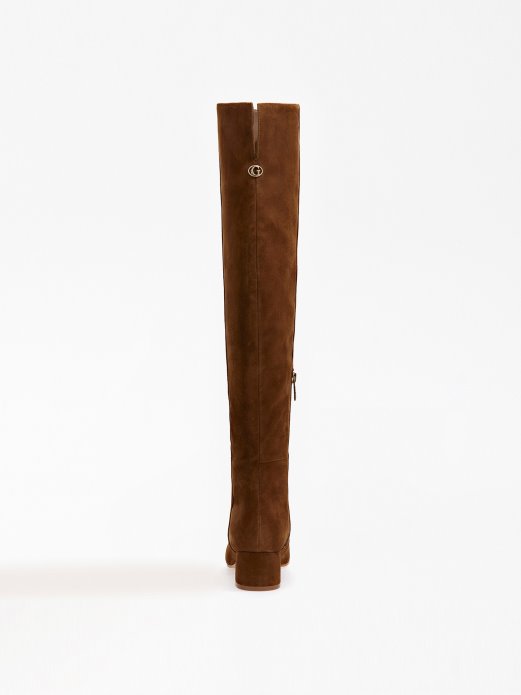 Guess Shopping Suede Sacha Visoke čizme Bež