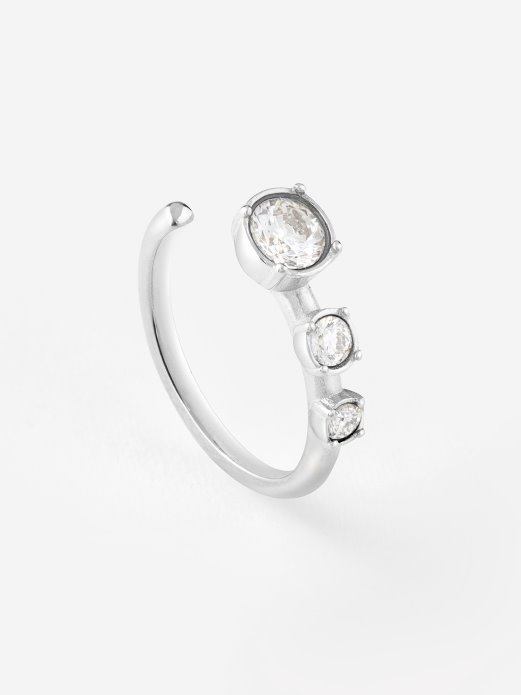 Guess Shopping Sunburst Prsten Srebrni