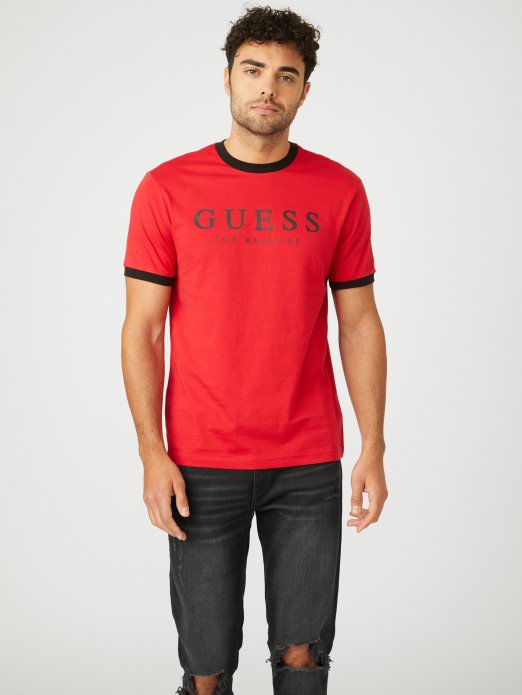 Guess Shopping Sveučilišna Crvena Majica S Logotipom Kirka