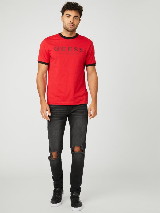 Guess Shopping Sveučilišna Crvena Majica S Logotipom Kirka