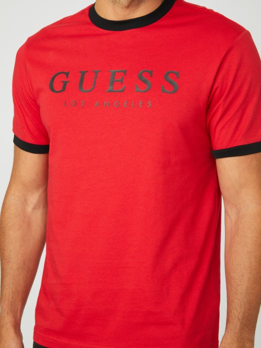 Guess Shopping Sveučilišna Crvena Majica S Logotipom Kirka