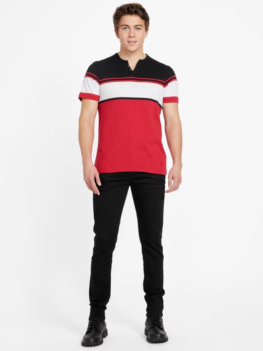 Guess Shopping Sveučilišna Crvena Multi Chucky Majica S Prorezima