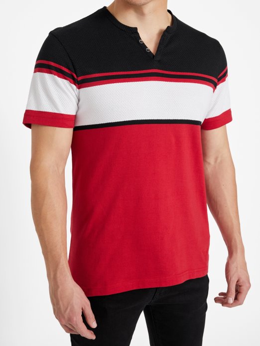 Guess Shopping Sveučilišna Crvena Multi Chucky Majica S Prorezima