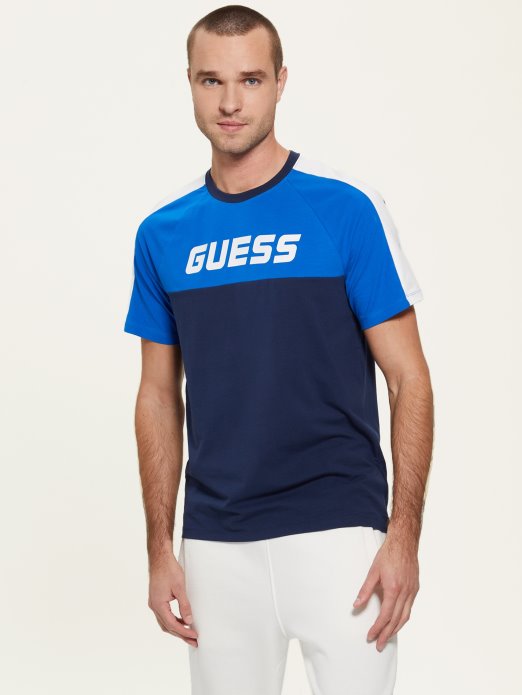 Guess Shopping Svilena Plava Eko Manfred Majica S Logotipom