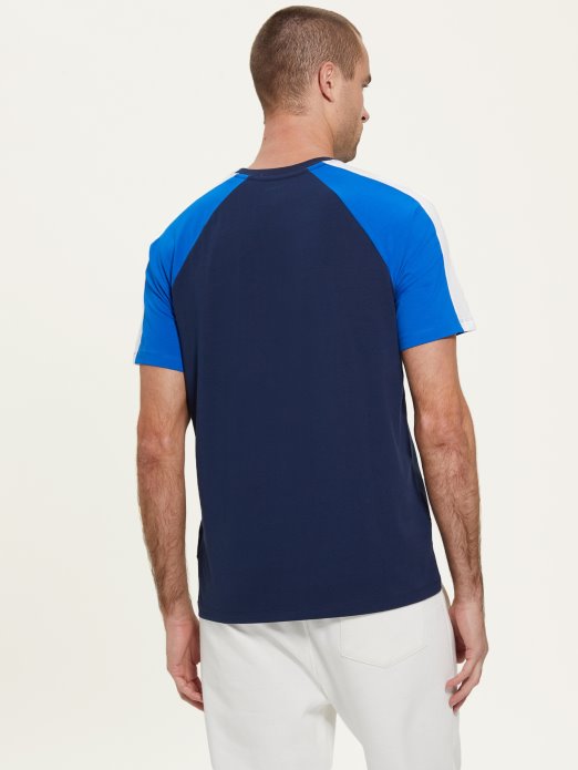 Guess Shopping Svilena Plava Eko Manfred Majica S Logotipom