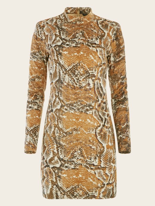 Guess Shopping Tajna Haljina S Uzorkom Kože Hudson Zmijske Kože