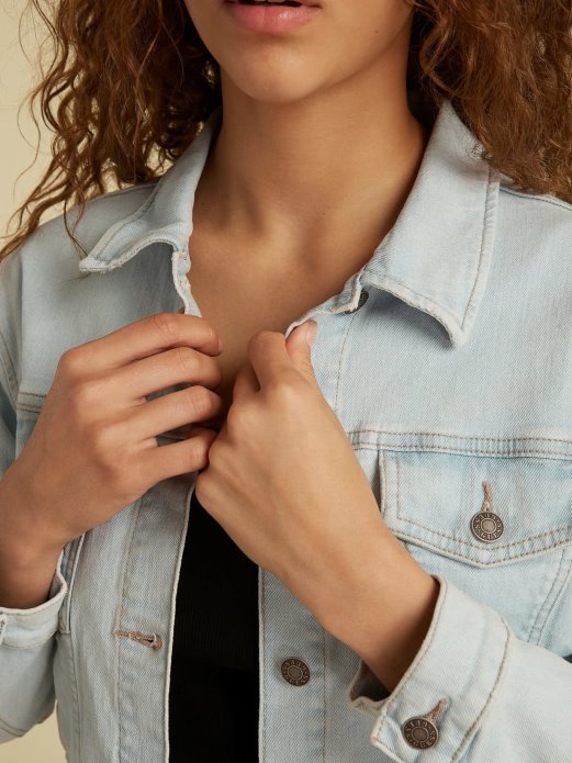 Guess Shopping Tanka Traper Jakna Svijetloplava