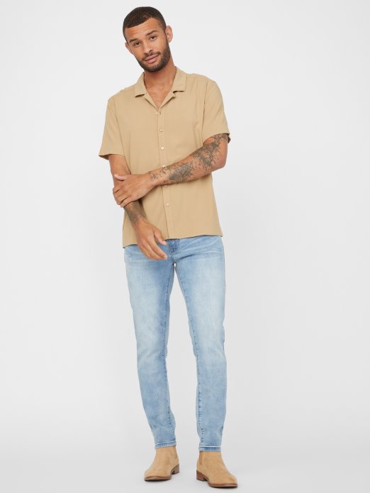 Guess Shopping Toast Taupe Kent Majica S Logotipom