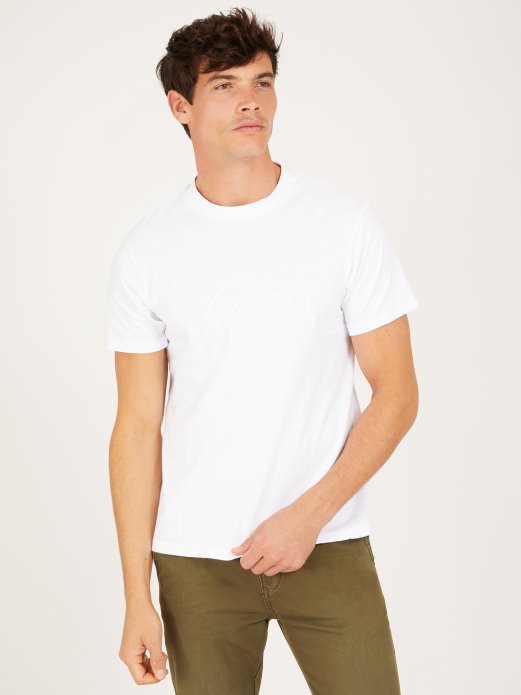 Guess Shopping Ton-na-ton Majica S Logotipom Bijela