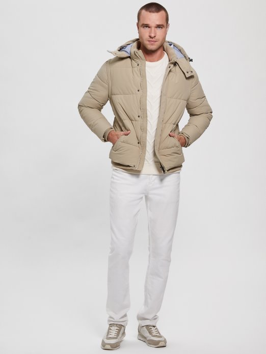 Guess Shopping Transformabilna Pufer Jakna Udarno Siva