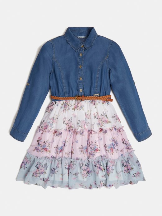 Guess Shopping Traper Haljina Plava Multi