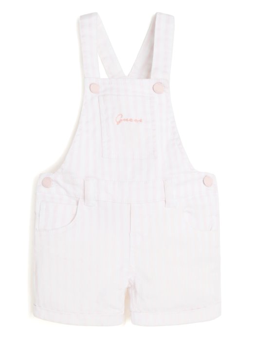 Guess Shopping Traper Kratke Hlače Na Pruge (2-7) Wht/ružičaste Male Pruge