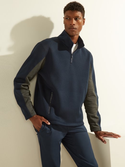 Guess Shopping Trenirka S Patentnim Zatvaračem Plava Novi Trend