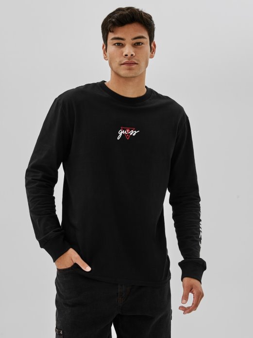 Guess Shopping Trenirka Sa Stražnjim Printom Crna