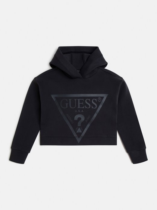 Guess Shopping Triangle Logo Aktivna Majica Tamno Siva
