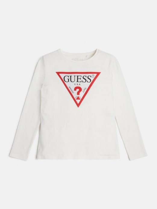 Guess Shopping Triangle Majica S Logotipom Bijela