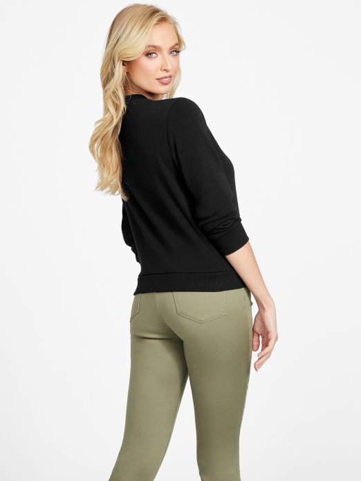 Guess Shopping Val Pulover S Ovratnikom Jet Crna