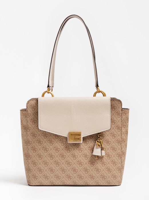 Guess Shopping Valy 4g Logo Torba Za Rame Smeđa