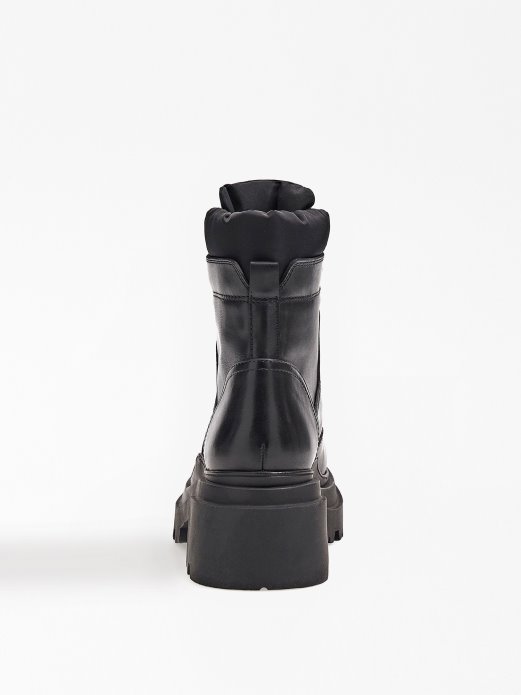 Guess Shopping Vaney Borbene čizme Od Umjetne Kože Crne