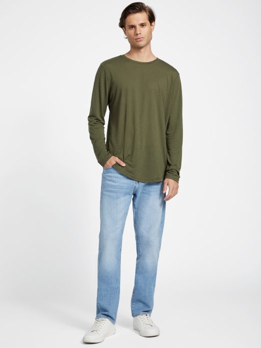 Guess Shopping Vantor Majica Dugih Rukava Travertin