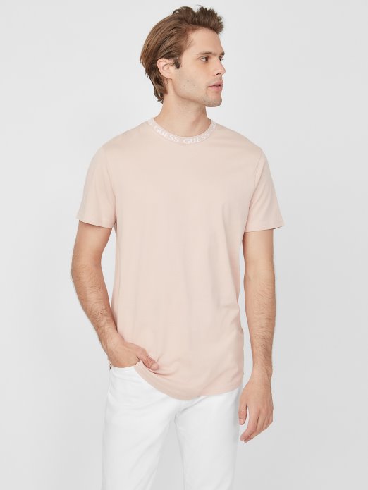 Guess Shopping Vapor Rose Ronnie Logo Crewneck