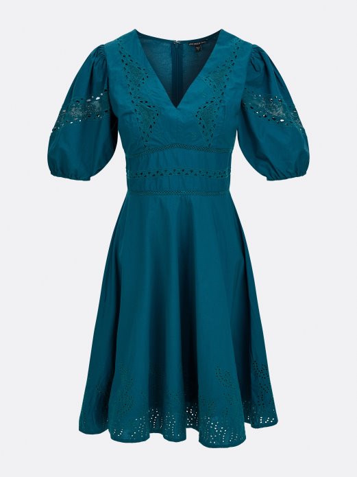 Guess Shopping Vez Pamučna Haljina Petroleum