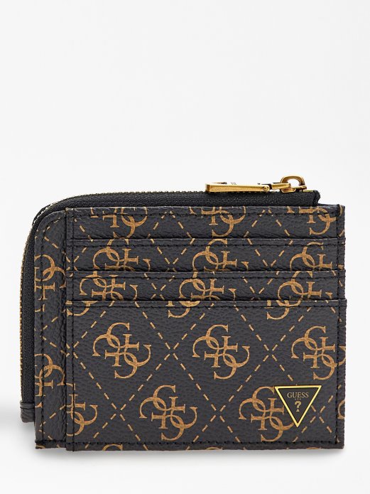 Guess Shopping Vezizola 4g Logo Držač Kreditne Kartice Smeđi