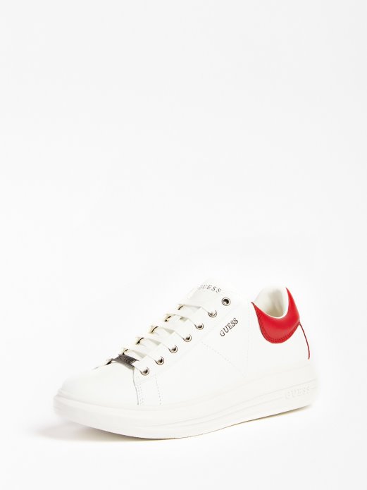 Guess Shopping Vibo Tenisice Od Mješavine Kože Crvene Multi