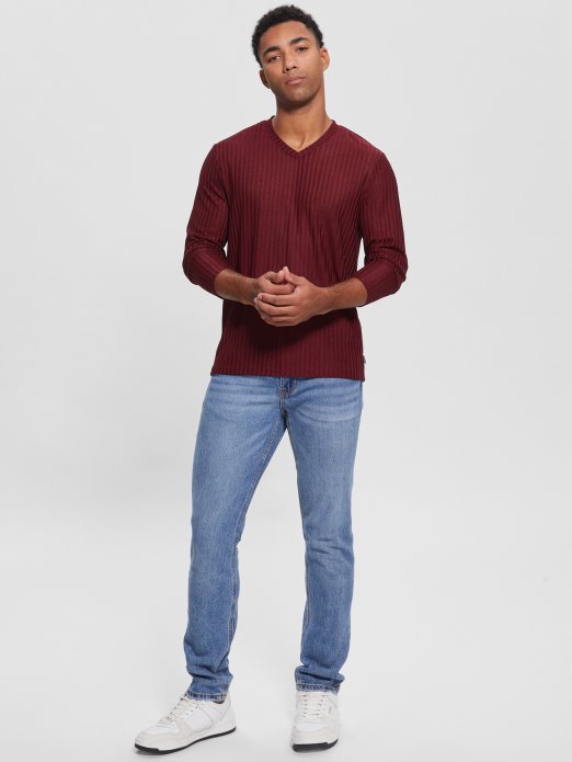 Guess Shopping Vino Warehouse Pleteni Top S V-izrezom