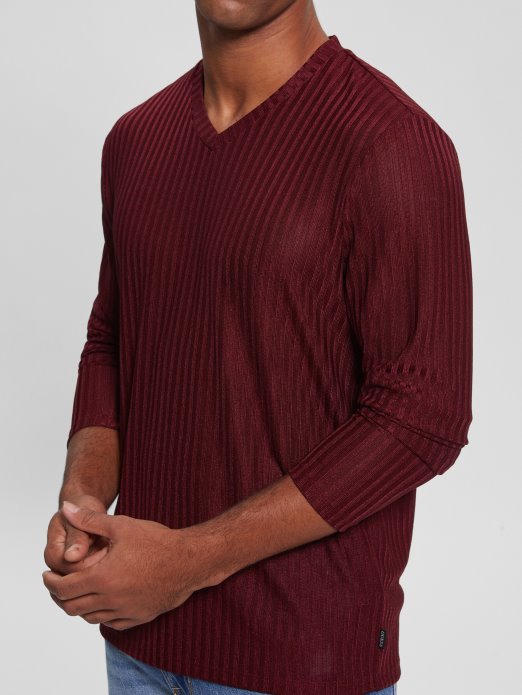 Guess Shopping Vino Warehouse Pleteni Top S V-izrezom