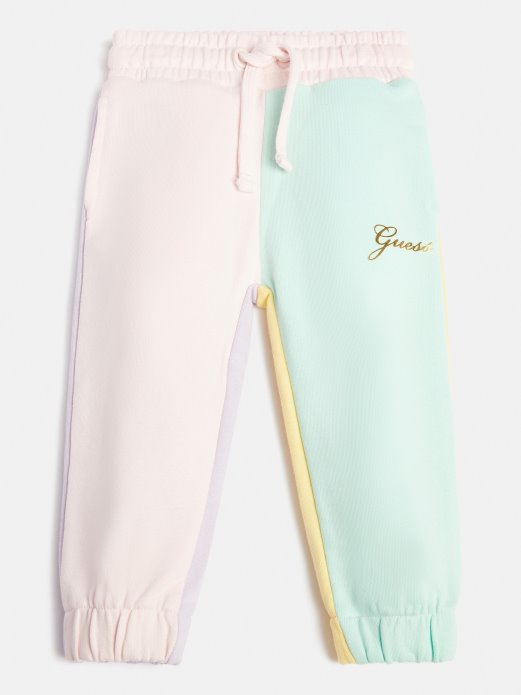 Guess Shopping Višebojni Uzorak Color Block Aktivne Hlače