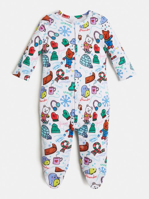 Guess Shopping Višebojni Uzorak Preko Cijele Print Hlače