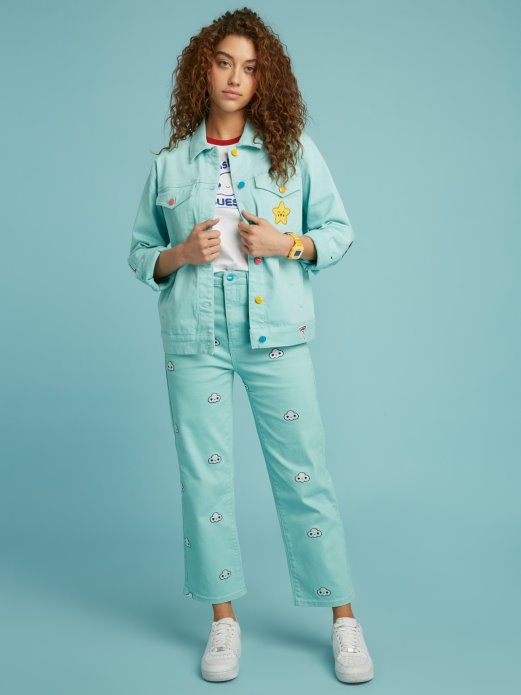 Guess Shopping Zakrpe Za Traper Jaknu Svijetloplave