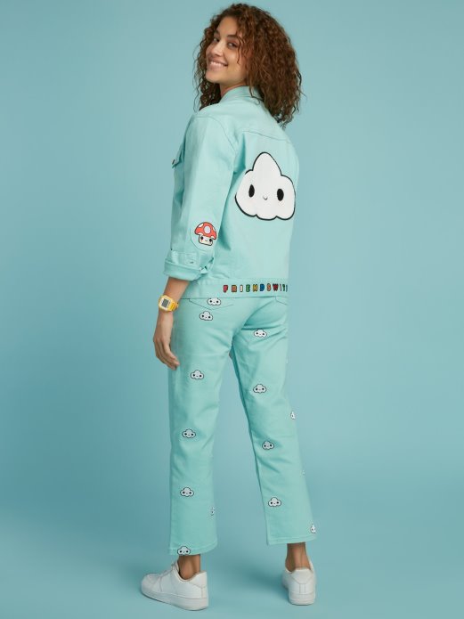 Guess Shopping Zakrpe Za Traper Jaknu Svijetloplave