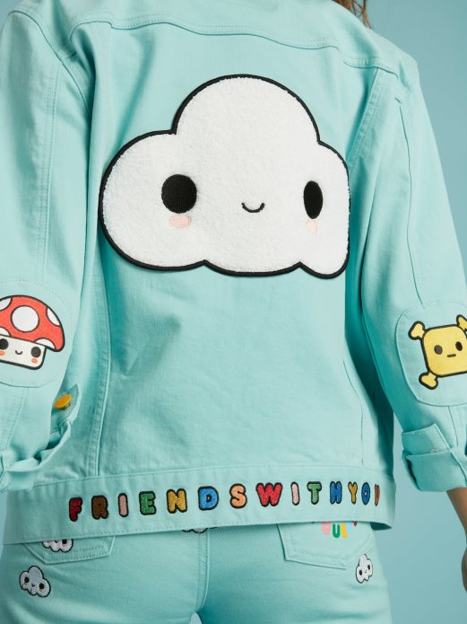 Guess Shopping Zakrpe Za Traper Jaknu Svijetloplave