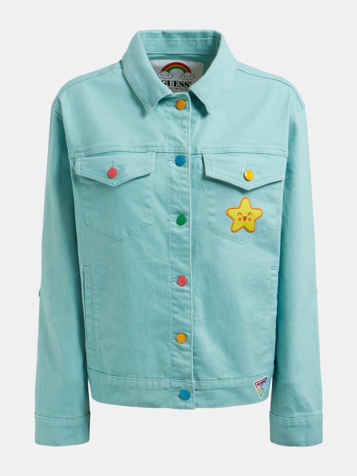 Guess Shopping Zakrpe Za Traper Jaknu Svijetloplave