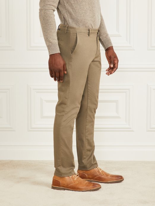 Guess Shopping Zelena Menza Eko Hugh Lake Chino Hlače