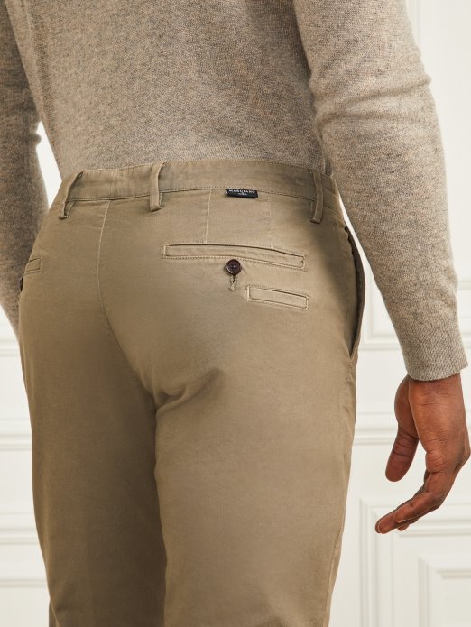 Guess Shopping Zelena Menza Eko Hugh Lake Chino Hlače